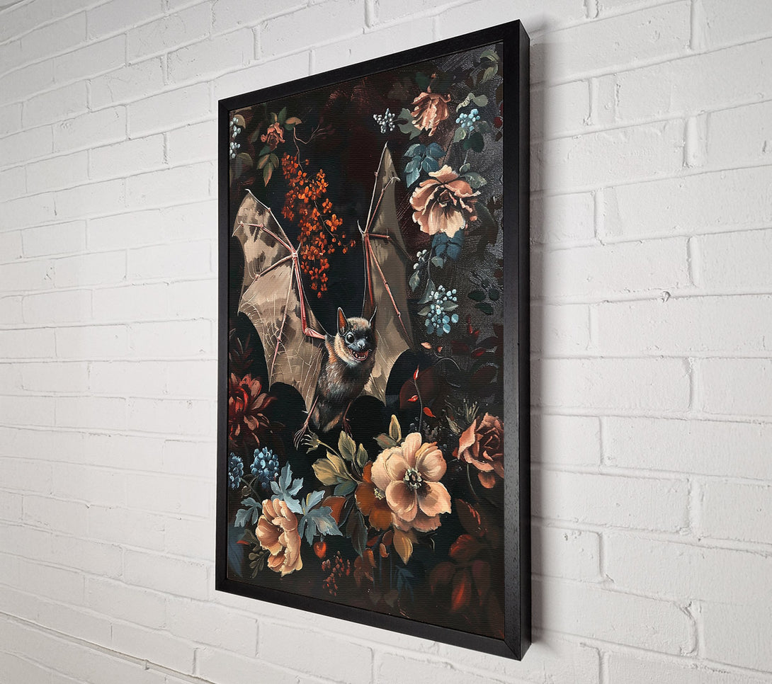  A Canvas Print of Crimson Bat Bloom Canvas Wall Art