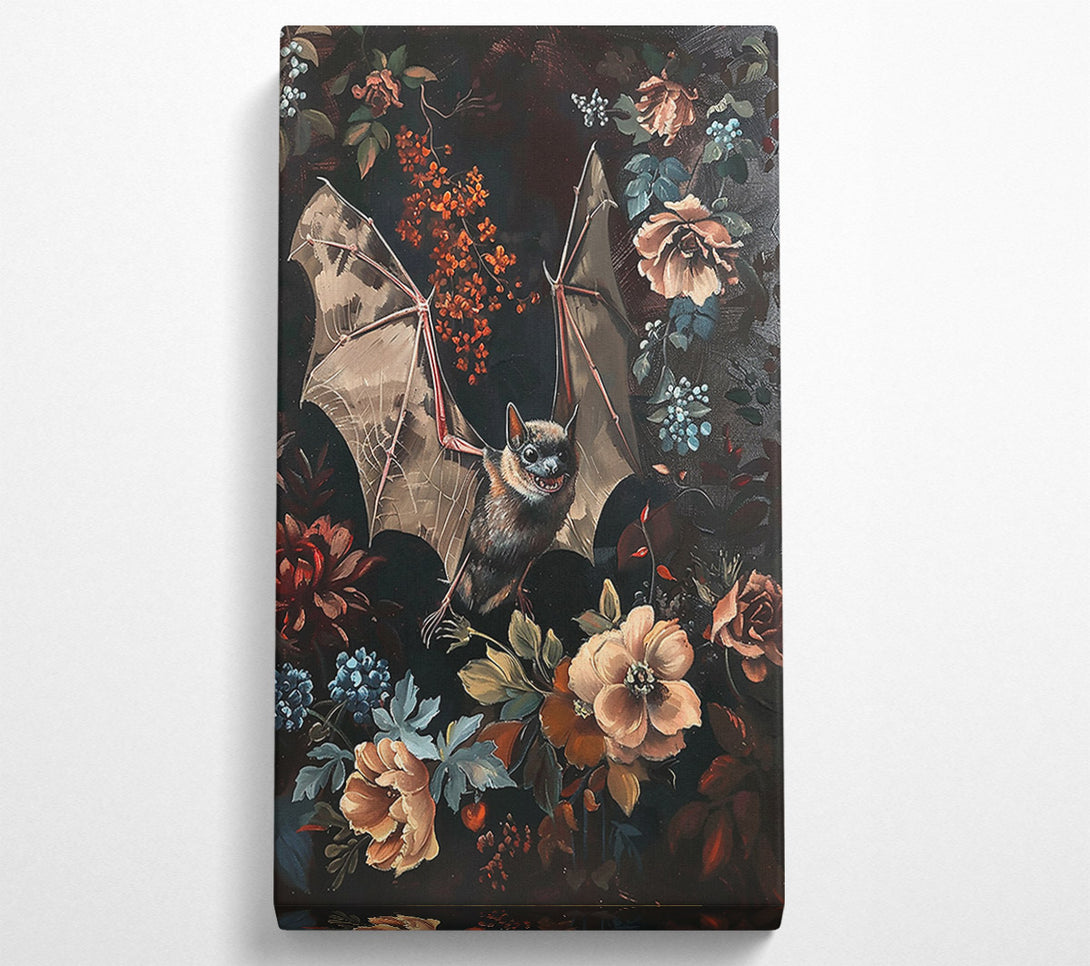  A Canvas Print of Crimson Bat Bloom Canvas Wall Art