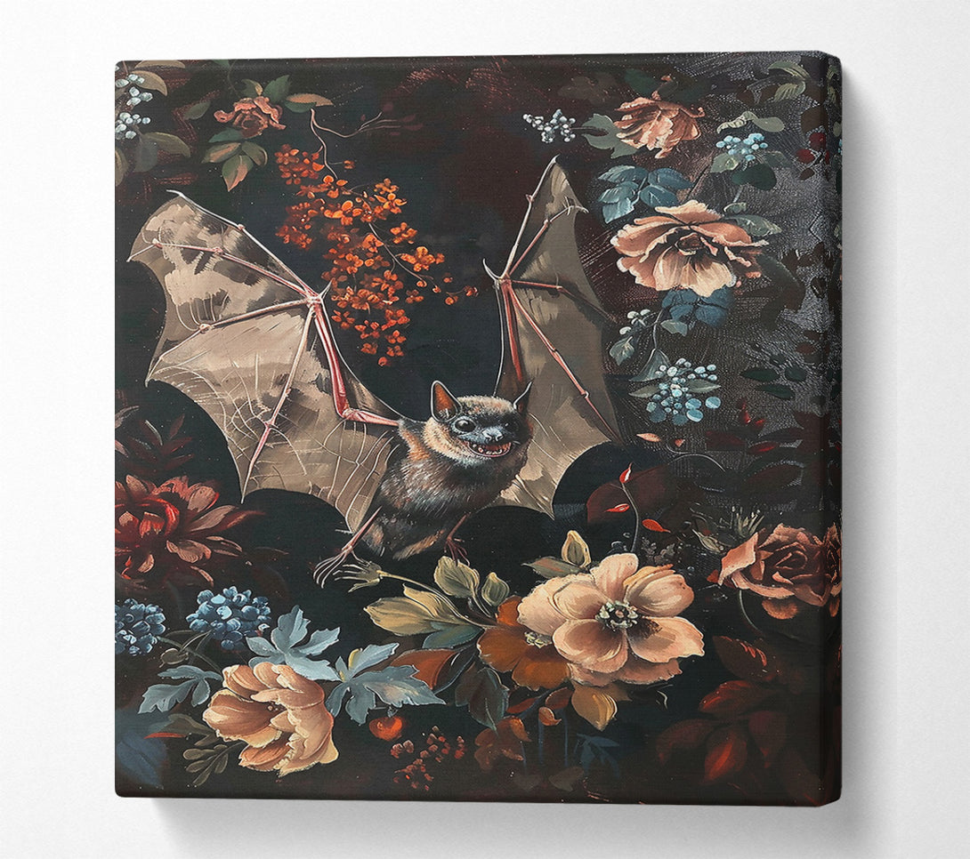  A Canvas Print of Crimson Bat Bloom Canvas Wall Art