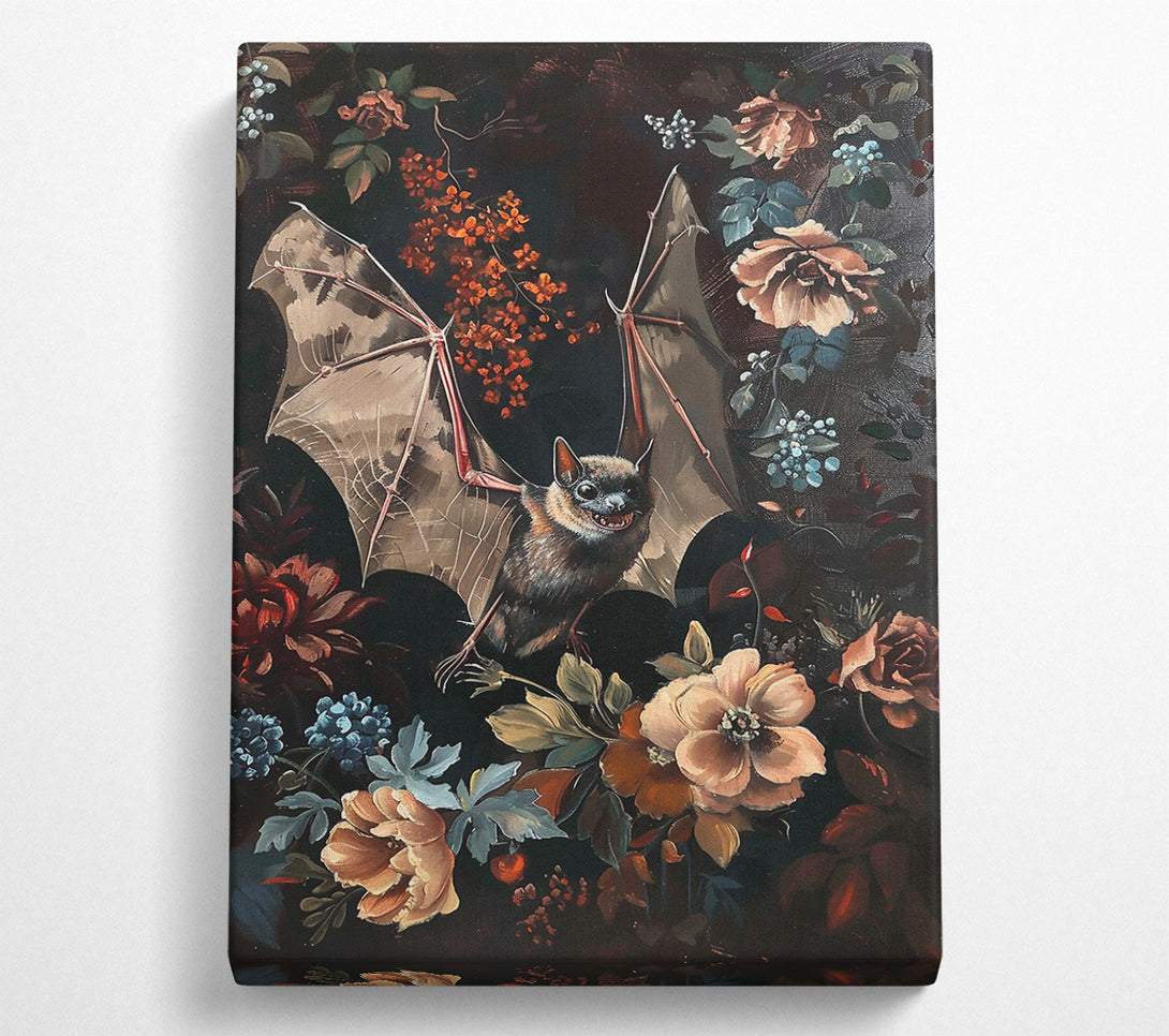  A Canvas Print of Crimson Bat Bloom Canvas Wall Art