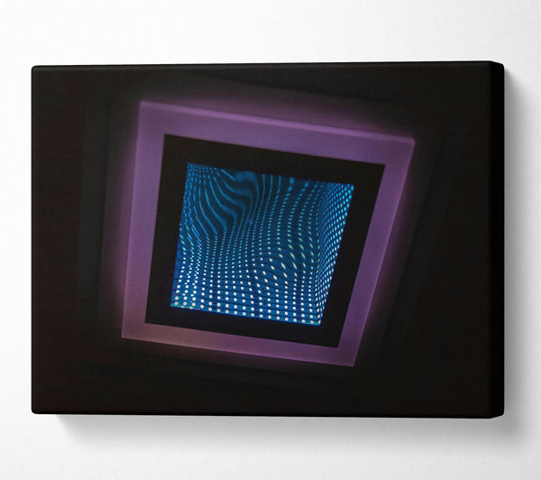  A Canvas Print of Blue Infinity Grid Canvas Print