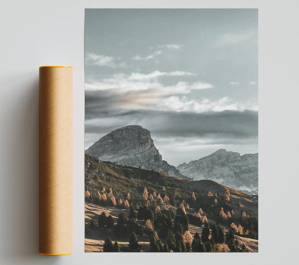 Grey Mountain Serenity Print
