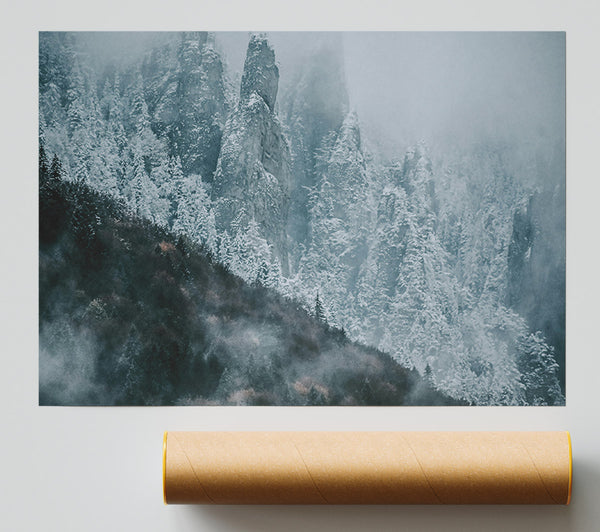 Silver Mountain Mist Print