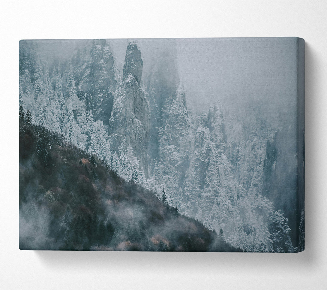  A Canvas Print of Silver Mountain Mist Canvas Art