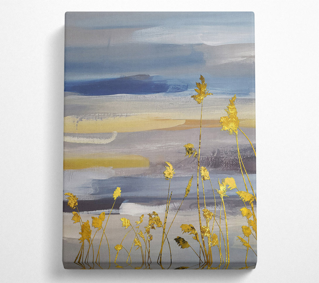 A Canvas Print of Gold Leaf Wheat Canvas Print
