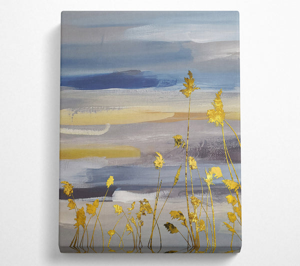  A Canvas Print of Gold Leaf Wheat Canvas Print
