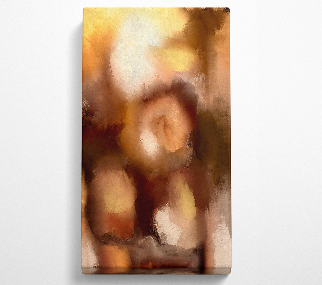  A Canvas Print of Golden Abstract Hues Canvas Wall Art