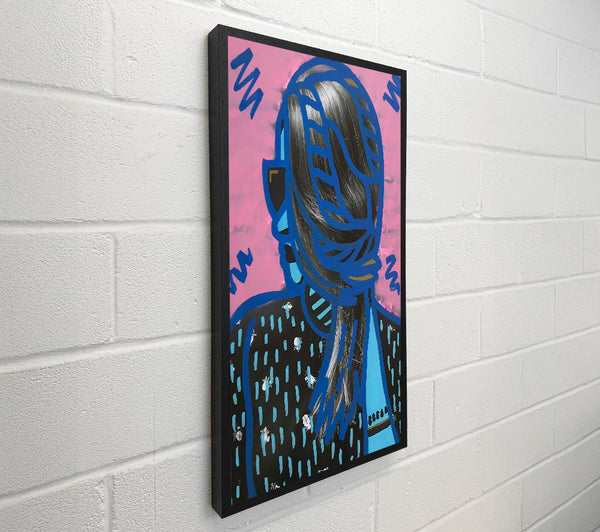 Blue Outline Portrait
