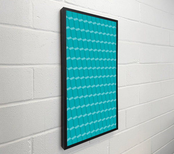 Teal Cube Pattern