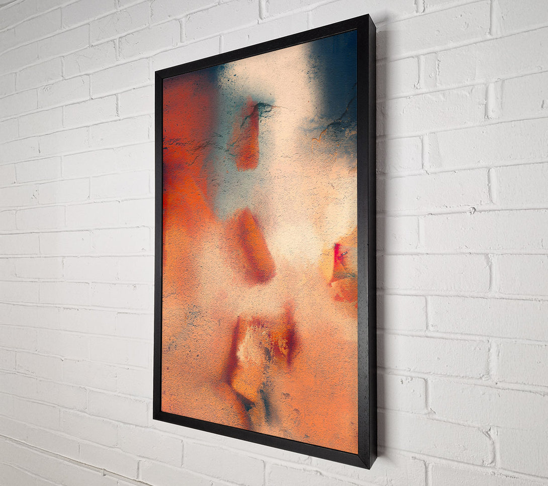 A Canvas Print of Burnt Orange Abstract Canvas Wall Art