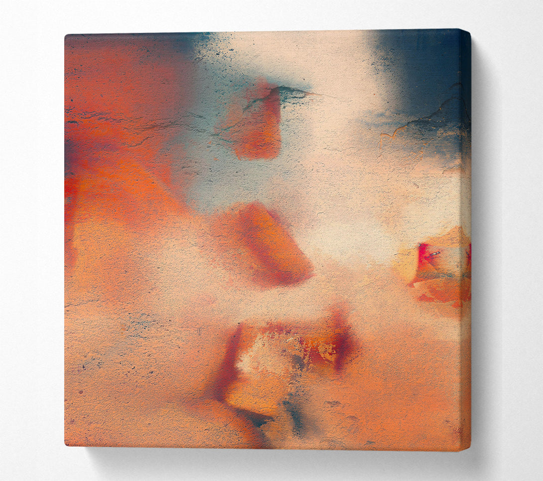  A Canvas Print of Burnt Orange Abstract Canvas Wall Art