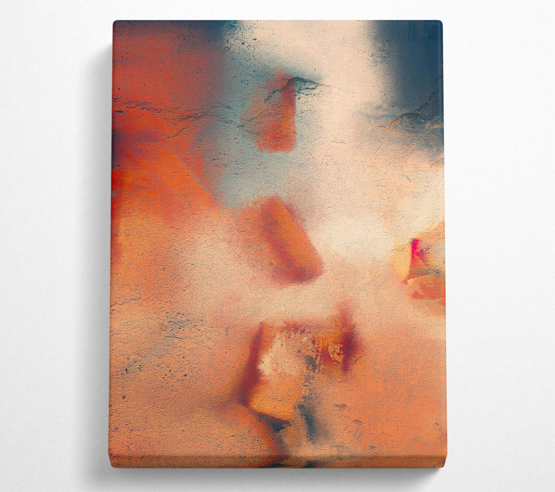  A Canvas Print of Burnt Orange Abstract Canvas Wall Art