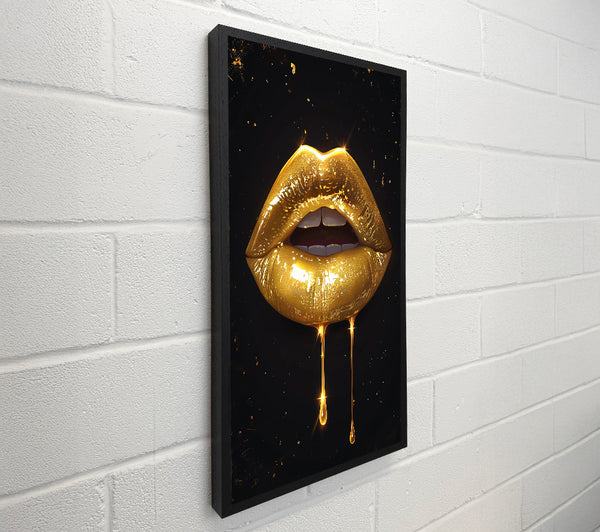 Golden Liquid Lips
