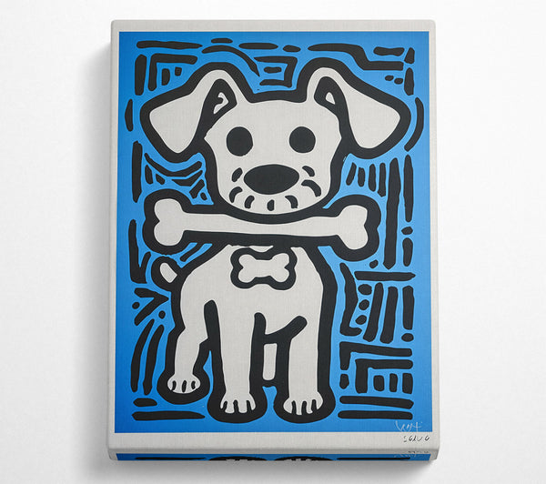  A Canvas Print of Blue Dog Bone Dream Canvas Wall Art