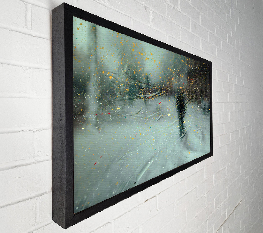  A Canvas Print of Golden Dust Reflection Canvas Art