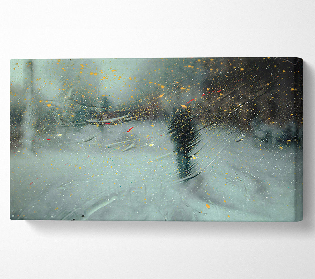  A Canvas Print of Golden Dust Reflection Canvas Art
