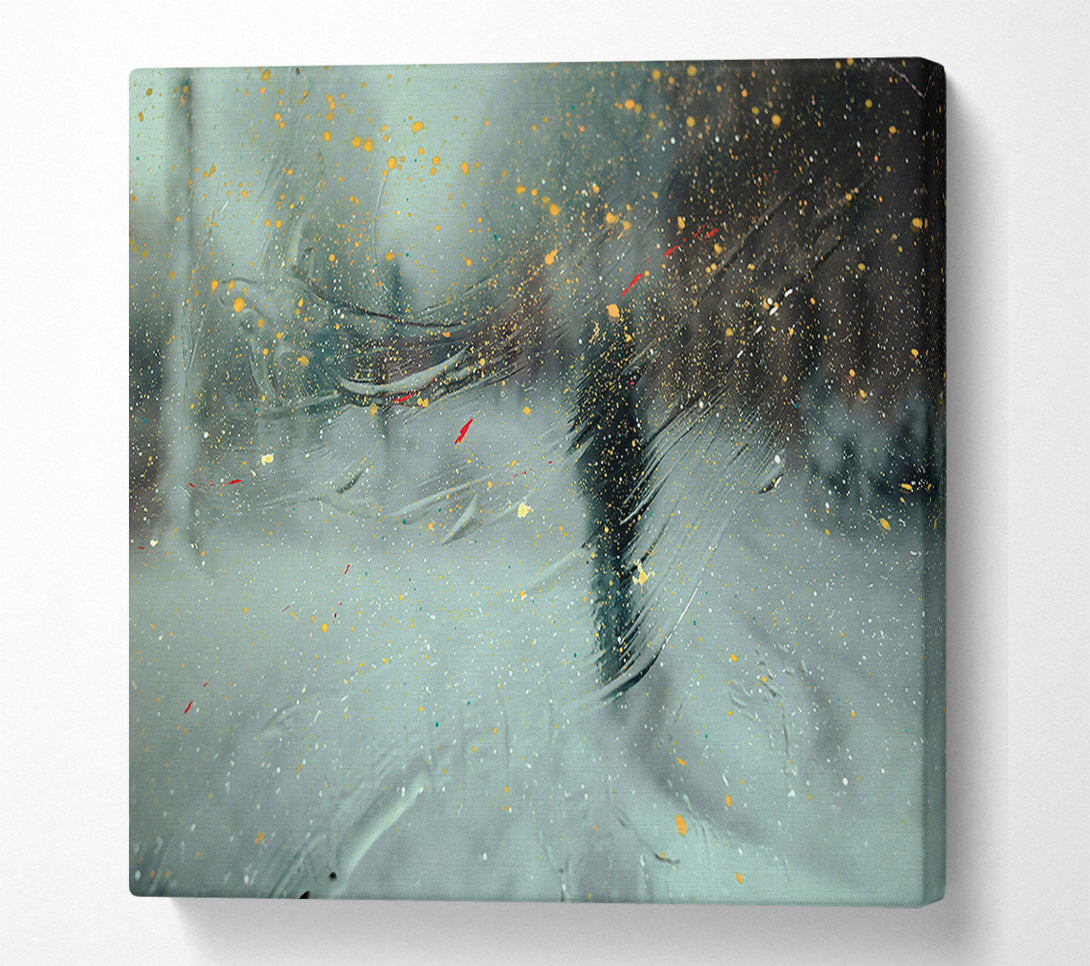  A Canvas Print of Golden Dust Reflection Canvas Art