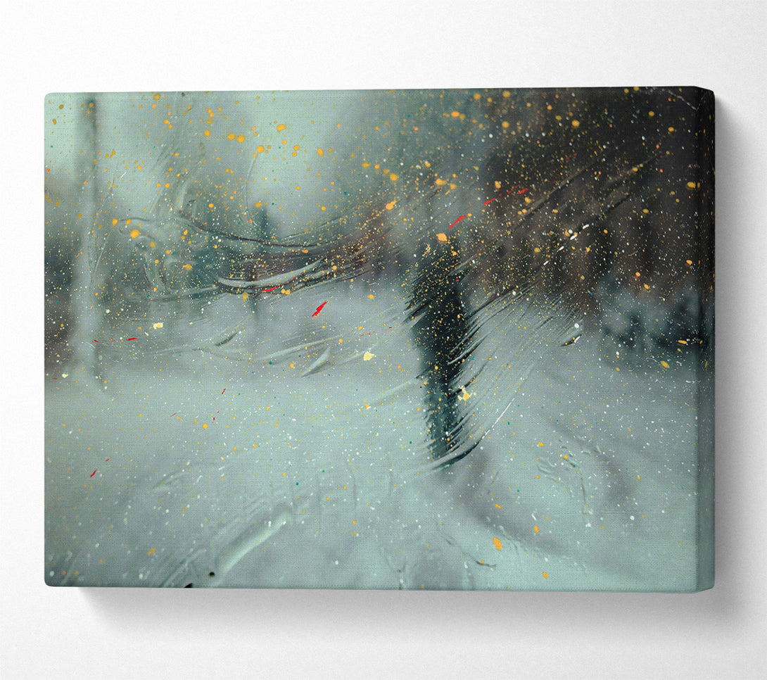  A Canvas Print of Golden Dust Reflection Canvas Art