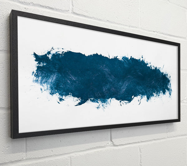 Teal Brushstrokes Abstract