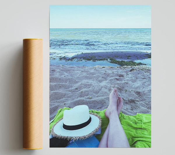 Blue Beach Daydream Giclee Print
