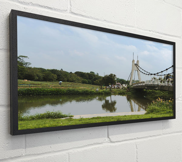 Green Bridge Reflection