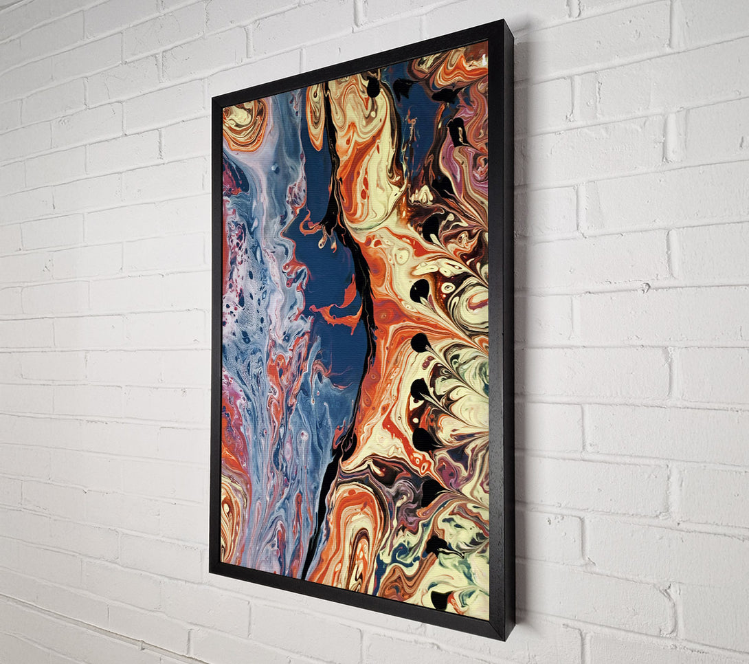  A Canvas Print of Orange Swirling Dreams Canvas Wall Art
