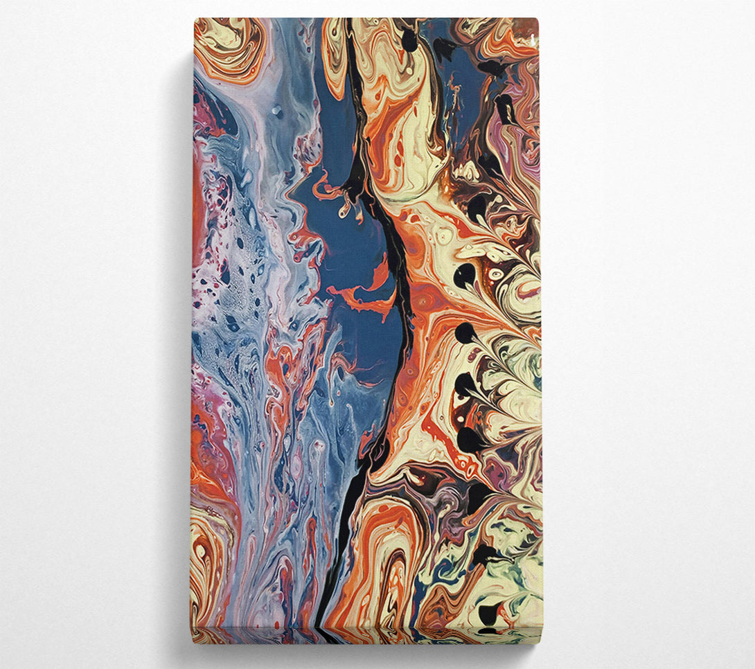  A Canvas Print of Orange Swirling Dreams Canvas Wall Art