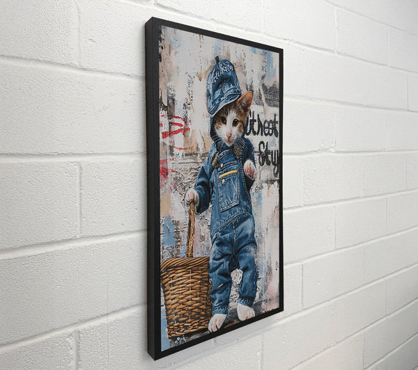 Blue Denim Kitty