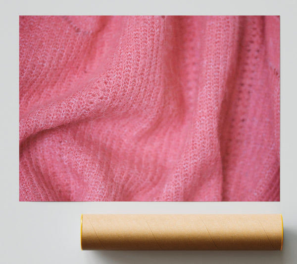 Salmon Knit Texture Print