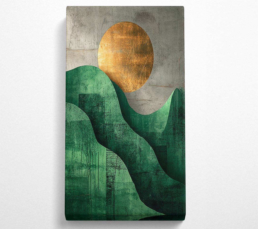  A Canvas Print of Emerald Sun Rise Canvas Art