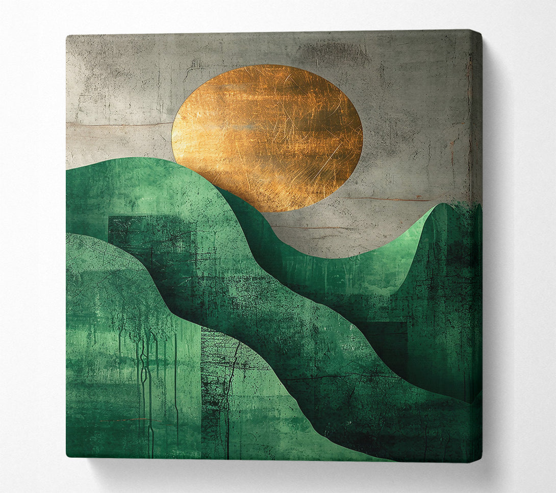  A Canvas Print of Emerald Sun Rise Canvas Art