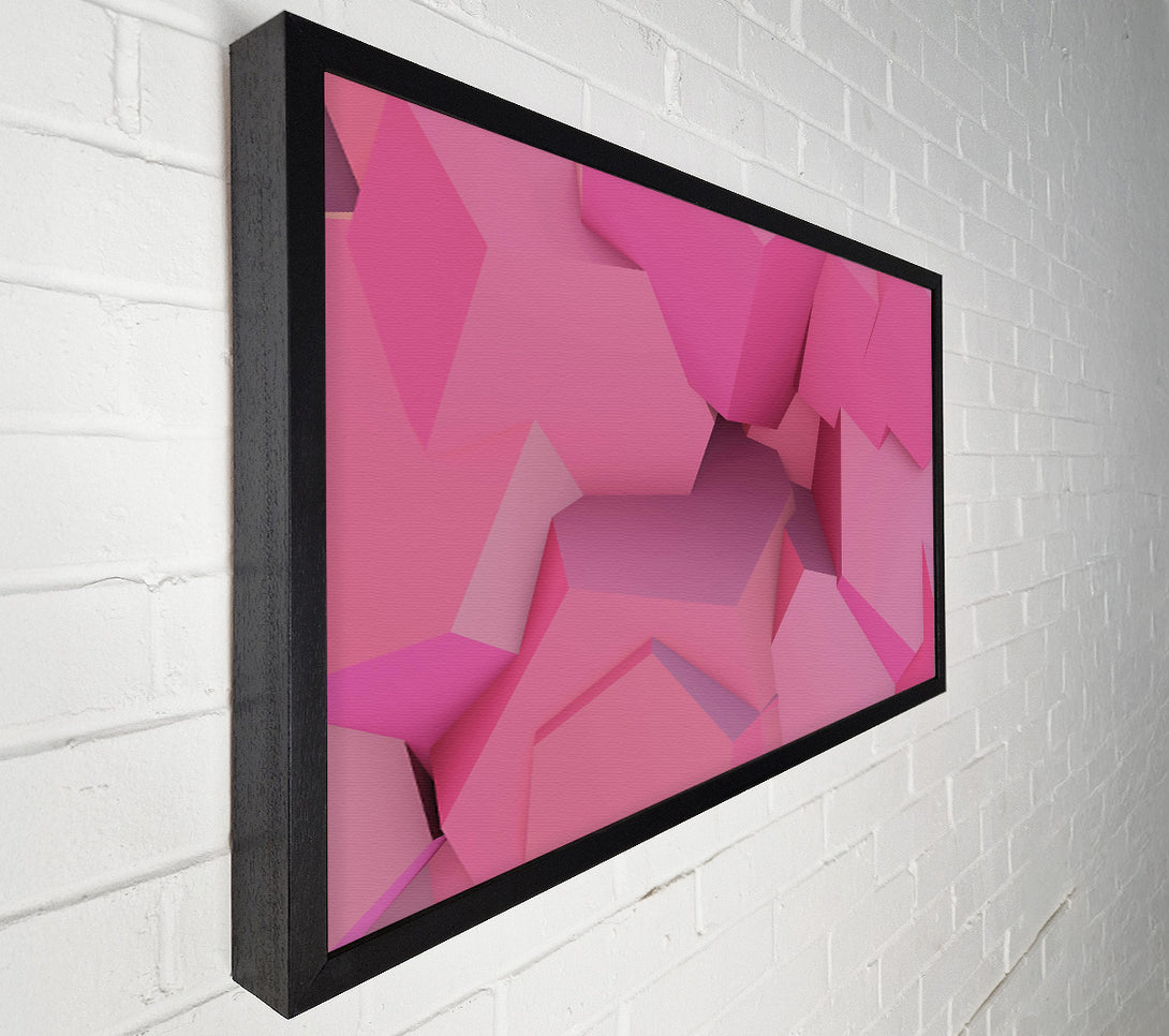  A Canvas Print of Pink Geometric Abstract Canvas Wall Art