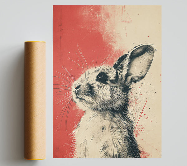 Crimson Bunny Hope Poster