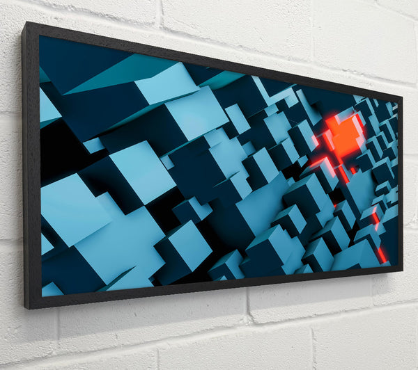 Red Light Blue Cubes