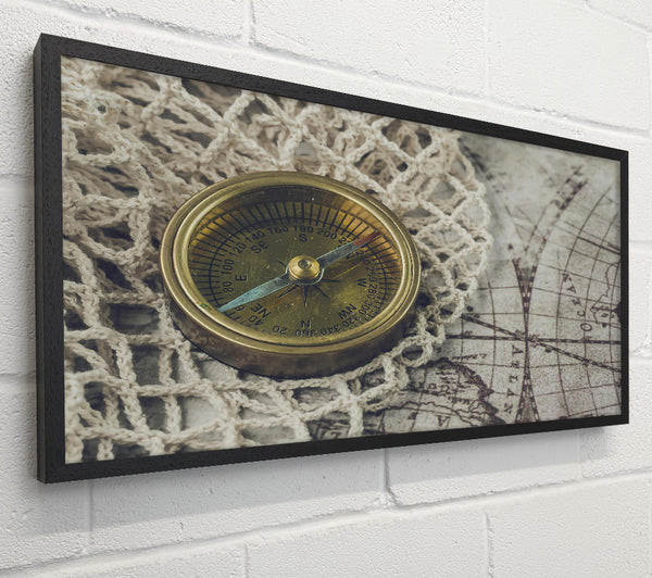 Golden Compass & Map