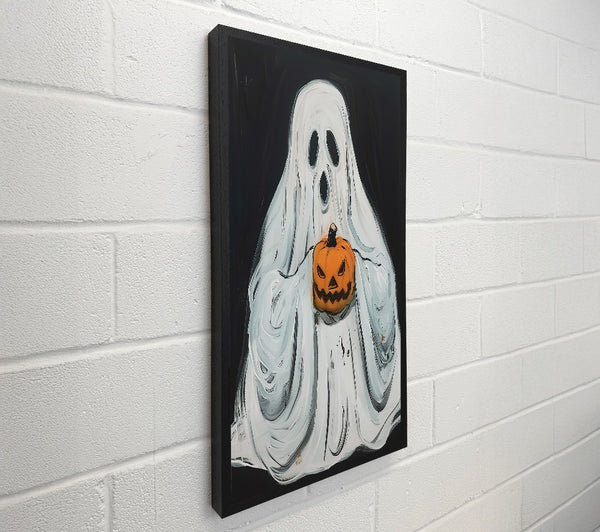 White Ghost With Pumpkin
