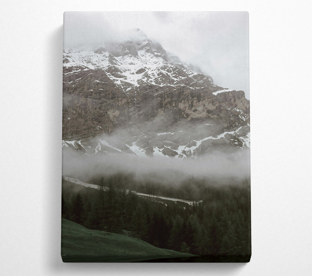  A Canvas Print of Grey Mountain Mist Canvas Art
