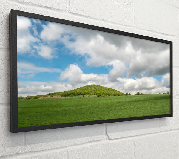 Green Hill Under Clouds.