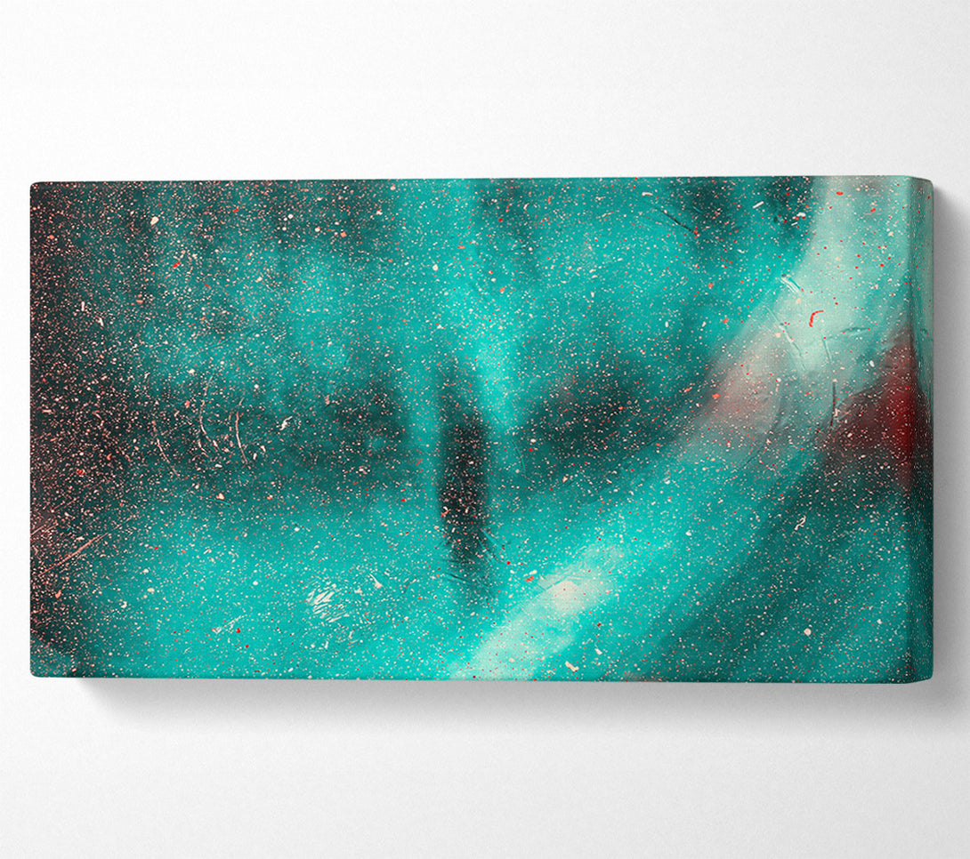  A Canvas Print of Teal Cosmic Dust Canvas Art