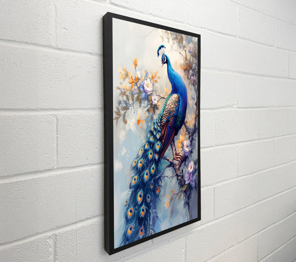 Azure Peacock In Bloom