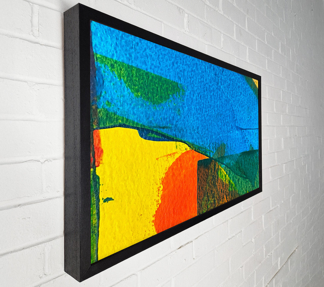  A Canvas Print of Azure Abstract Dreams Canvas Art