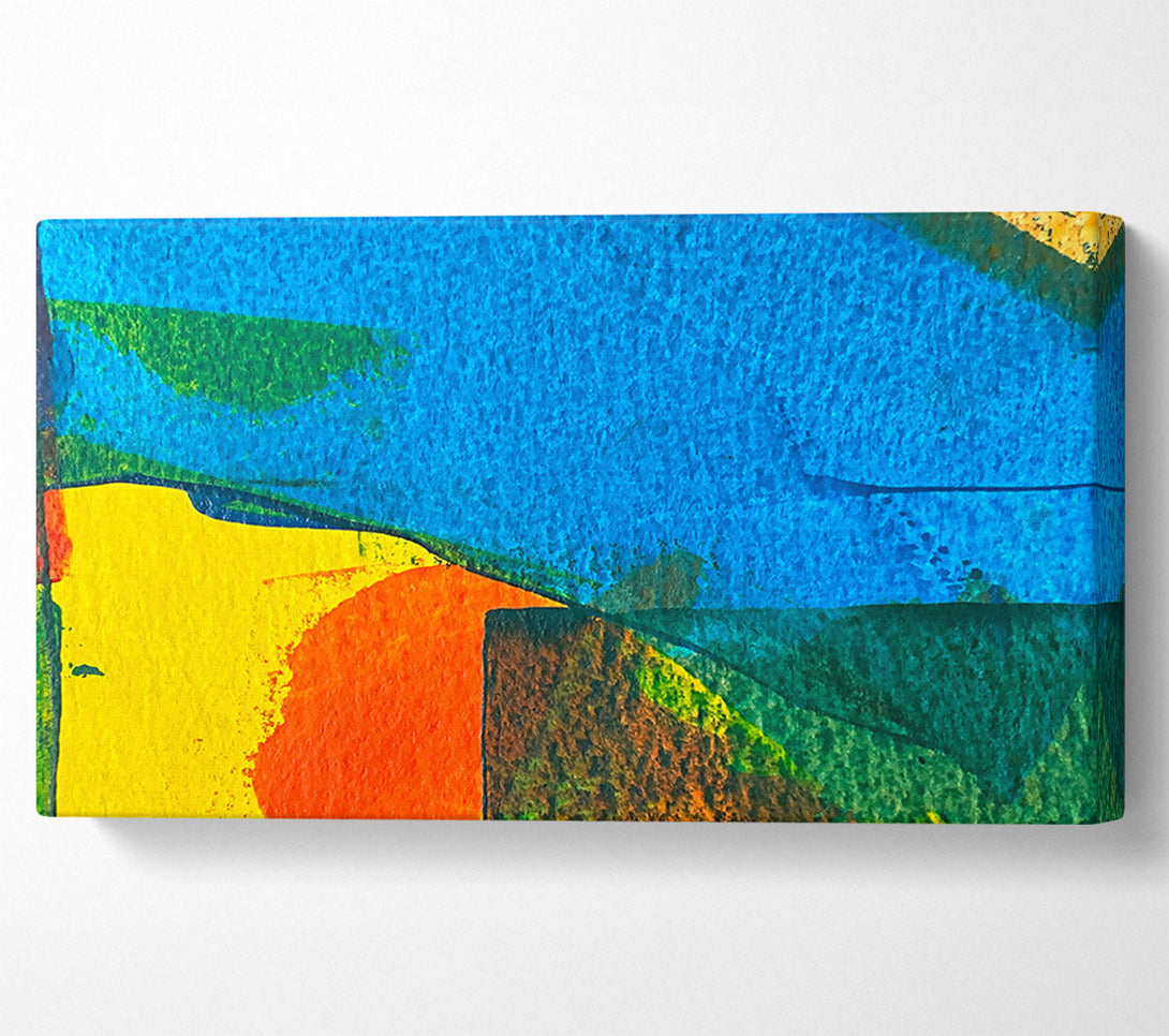  A Canvas Print of Azure Abstract Dreams Canvas Art