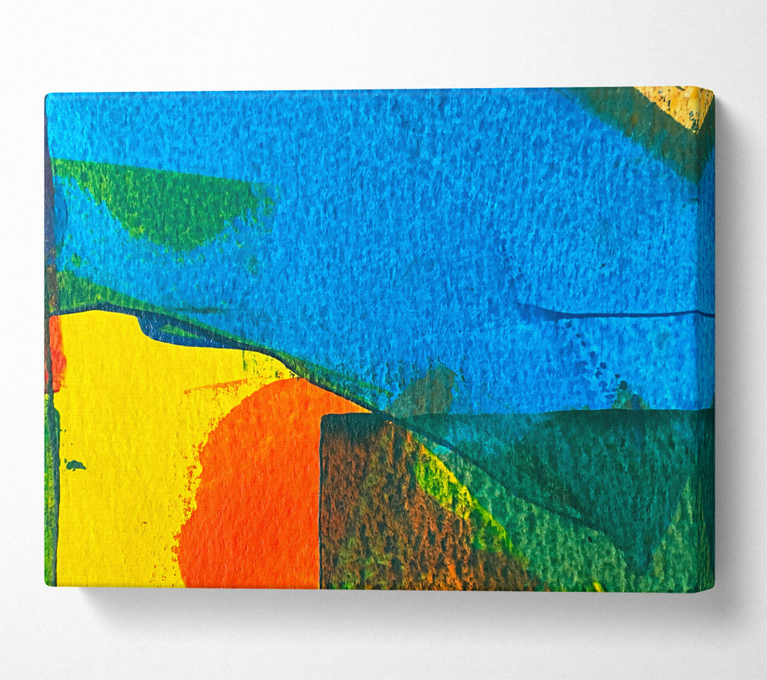  A Canvas Print of Azure Abstract Dreams Canvas Art