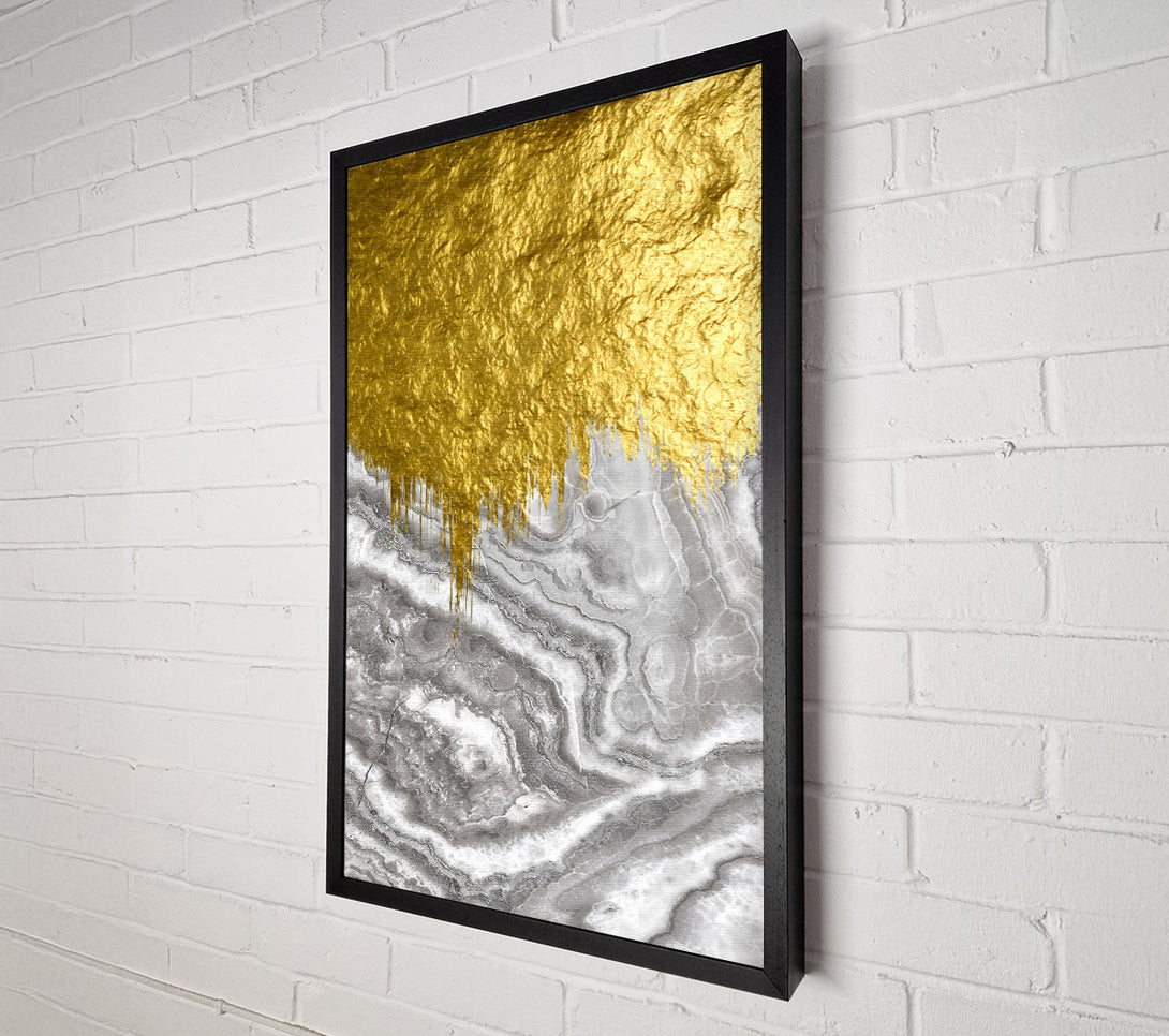  A Canvas Print of Gold Marble Canvas Art
