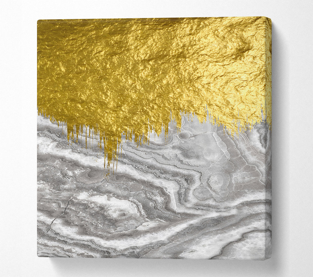  A Canvas Print of Gold Marble Canvas Art