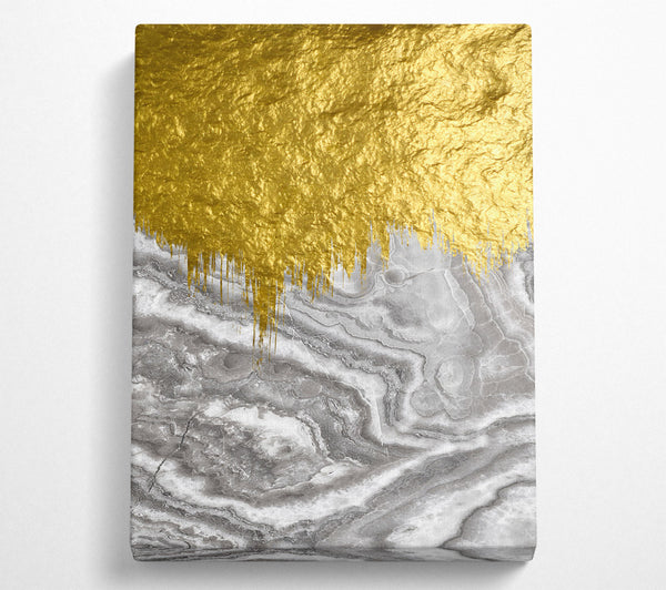  A Canvas Print of Gold Marble Canvas Art