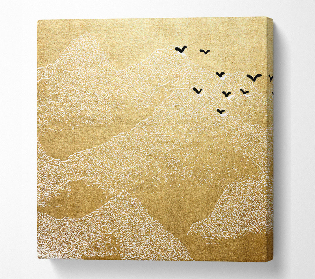  A Canvas Print of Gold Mountain Bears Canvas Print