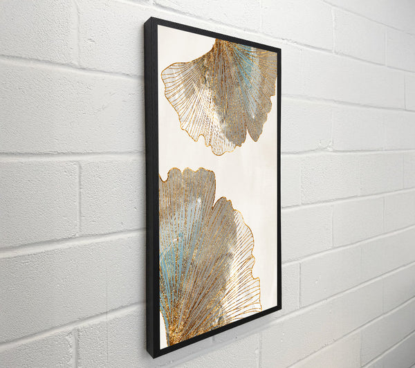 Gold Outline Leafs