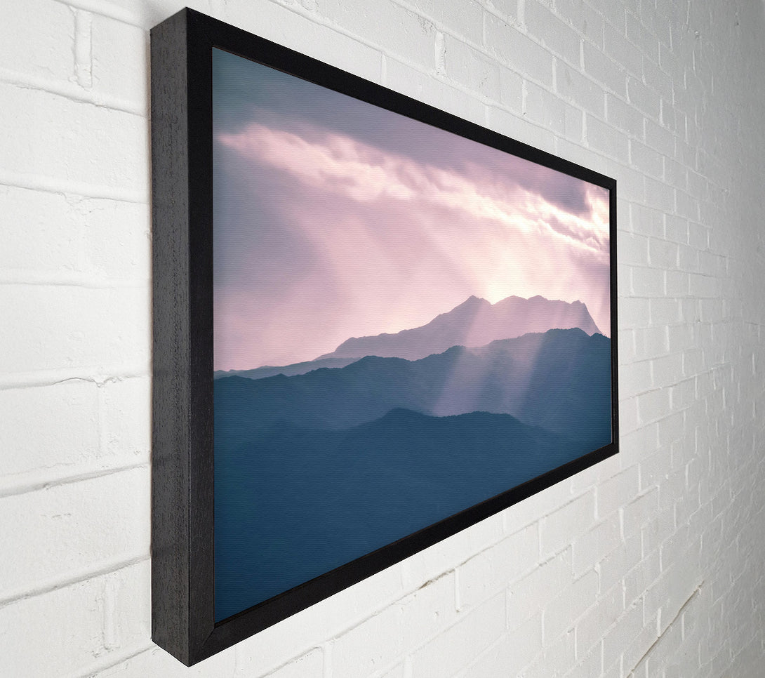  A Canvas Print of Lavender Mountain Light Canvas Art