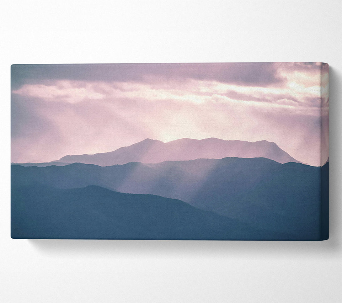  A Canvas Print of Lavender Mountain Light Canvas Art